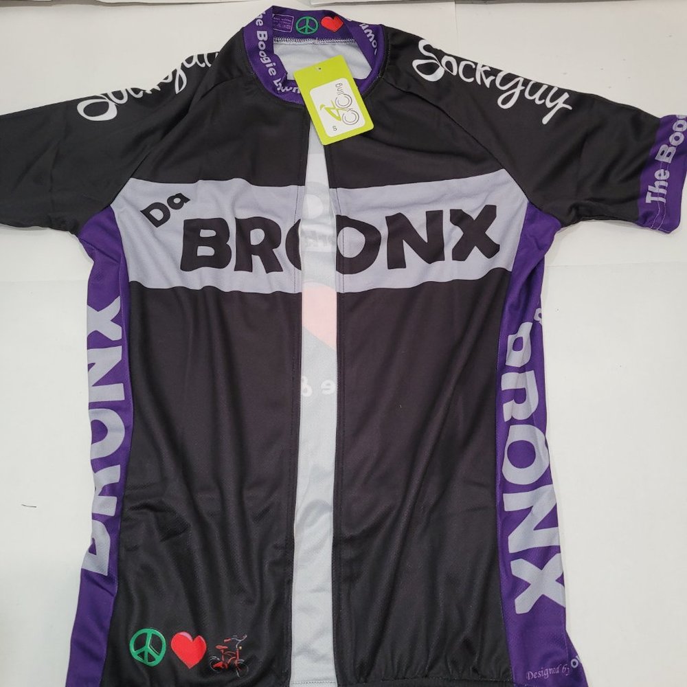 V-Gear Bronx Cycling Jersey Peace, Love & Pedals Men's Purple - NEW Sizes